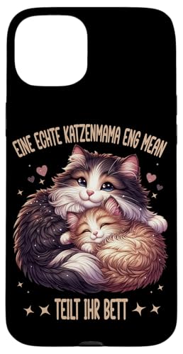 Echte Katzenmama Katze Mama Muttertag Mutterschaft Mutter Hülle für iPhone 15 Plus von Stolze Liebevolle Mama Katze Mami Mutter