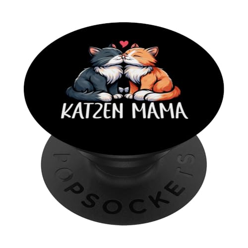 Katze Mama Muttertag Mutterschaft Cat Mom Mama Elternteil PopSockets Klebender PopGrip von Stolze Liebevolle Mama Katze Mami Mutter