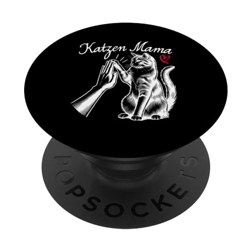 Katzen Mama Muttertag Mutterschaft Cat Mom Mama Elternteil PopSockets Klebender PopGrip von Stolze Liebevolle Mama Katze Mami Mutter