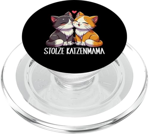 Stolze Katzenmama Mutter Katze Mama Muttertag Elternteil PopSockets PopGrip für MagSafe von Stolze Liebevolle Mama Katze Mami Mutter