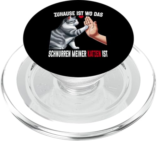 Zuhause Ist Wo Das Schnurren Meiner Katzen Ist Katze Mama PopSockets PopGrip für MagSafe von Stolze Liebevolle Mama Katze Mami Mutter