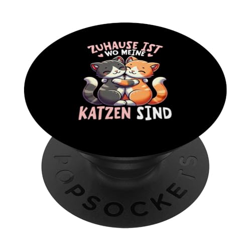 Zuhause Ist Wo Meine Katzen Sind Katze Mama Muttertag PopSockets Klebender PopGrip Zuhause Ist Wo Meine Katzen Sind Katze Mama Muttertag PopSockets Klebender PopGrip von Stolze Liebevolle Mama Katze Mami Mutter