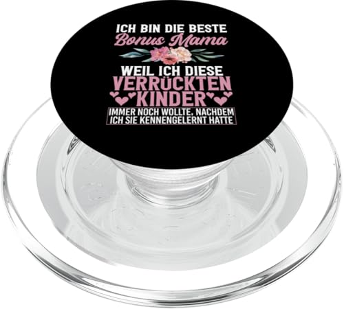 Bin Die Beste Bonus Mama Weil Diese Kinder Immer Noch Will PopSockets PopGrip für MagSafe von Stolze Mama Liebevolle Bonusmama Mutter Mommy
