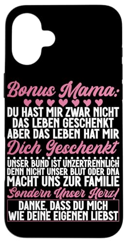 Bonus Mama Muttertag Mutterschaft Mama Elternteil Hülle für iPhone 16 Plus von Stolze Mama Liebevolle Bonusmama Mutter Mommy
