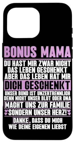 Bonus Mama Muttertag Mutterschaft Mama Elternteil Hülle für iPhone 16 Pro Max von Stolze Mama Liebevolle Bonusmama Mutter Mommy