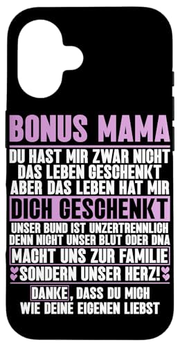 Bonus Mama Muttertag Mutterschaft Mama Elternteil Hülle für iPhone 16 von Stolze Mama Liebevolle Bonusmama Mutter Mommy