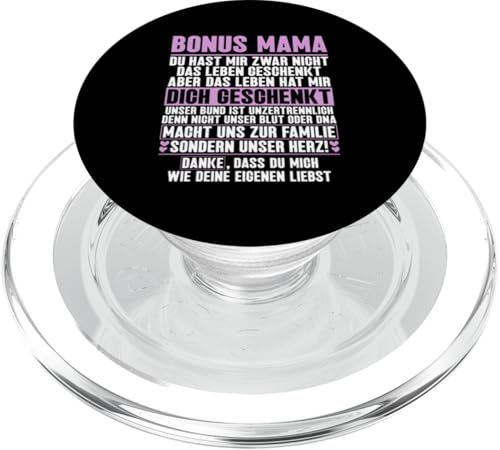Bonus Mama Muttertag Mutterschaft Mama Elternteil PopSockets PopGrip für MagSafe von Stolze Mama Liebevolle Bonusmama Mutter Mommy