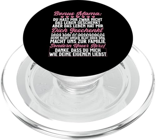 Bonus Mama Muttertag Mutterschaft Mama Elternteil PopSockets PopGrip für MagSafe von Stolze Mama Liebevolle Bonusmama Mutter Mommy