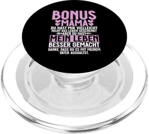 Bonus Mama Muttertag Mutterschaft Mama Elternteil PopSockets PopGrip für MagSafe von Stolze Mama Liebevolle Bonusmama Mutter Mommy