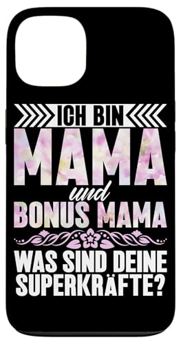 Ich Bin Mama Und Bonus Mama Was Sind Deine Superkräfte Hülle für iPhone 13 von Stolze Mama Liebevolle Bonusmama Mutter Mommy