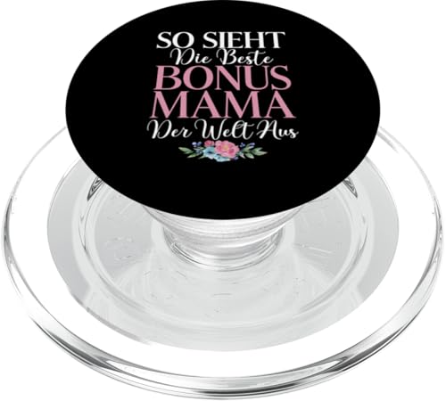 So Sieht Die Beste Bonus Mama Der Welt Aus Muttertag PopSockets PopGrip für MagSafe von Stolze Mama Liebevolle Bonusmama Mutter Mommy