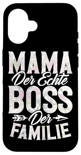 Mama Der Echte Boss Der Familie Elternteil Muttertag Mutter Hülle für iPhone 16 von Stolze Mama Liebevolle Mami Mutter Mommy
