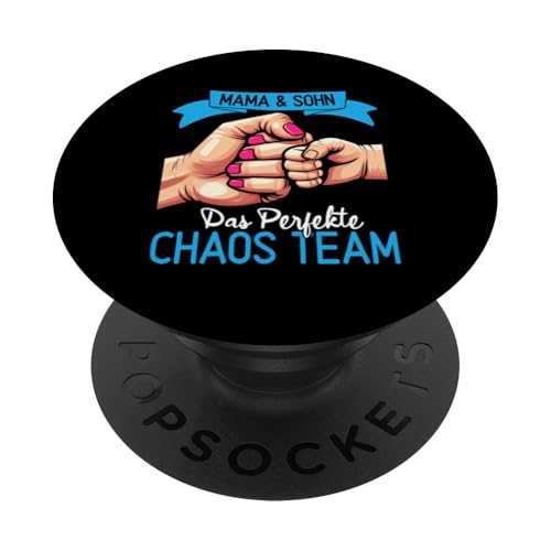Mama Und Sohn Das Perfekte Chaos Team Muttertag Partnerlook PopSockets Klebender PopGrip Mama Und Sohn Das Perfekte Chaos Team Muttertag Partnerlook PopSockets Klebender PopGrip von Stolze Mama Liebevoller Sohn Mama Mommy Mutter