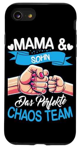Mama Und Sohn Das Perfekte Chaos Team Muttertag Sprüch Hülle für iPhone SE (2020) / 7 / 8 von Stolze Mama Liebevoller Sohn Mama Mommy Mutter