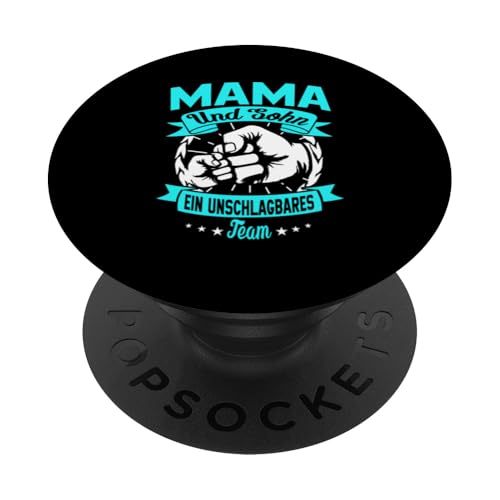 Mama Und Sohn Ein Unschlagbares Team Muttertag Sprüch PopSockets Klebender PopGrip Mama Und Sohn Ein Unschlagbares Team Muttertag Sprüch PopSockets Klebender PopGrip von Stolze Mama Liebevoller Sohn Mama Mommy Mutter