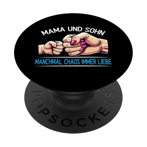 Mama Und Sohn Manchmal Chaos Immer Liebe Muttertag Lustiges PopSockets Klebender PopGrip Mama Und Sohn Manchmal Chaos Immer Liebe Muttertag Lustiges PopSockets Klebender PopGrip von Stolze Mama Liebevoller Sohn Mama Mommy Mutter