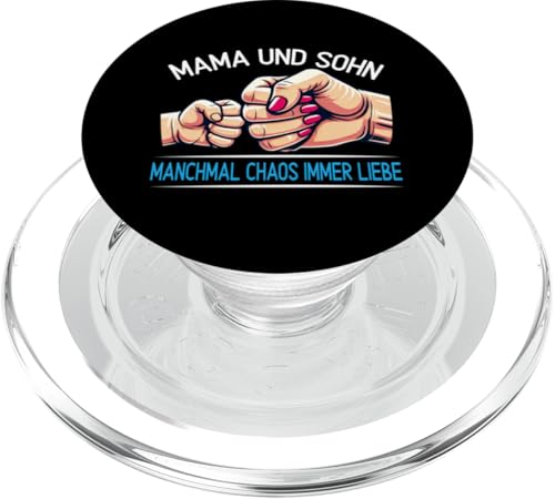 Mama Und Sohn Manchmal Chaos Immer Liebe Muttertag Lustiges PopSockets PopGrip für MagSafe Mama Und Sohn Manchmal Chaos Immer Liebe Muttertag Lustiges PopSockets PopGrip für MagSafe von Stolze Mama Liebevoller Sohn Mama Mommy Mutter