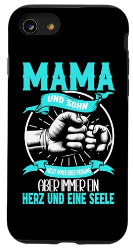 Mama Und Sohn Nicht Immer Einer Meinung Herz Und Eine Seele Hülle für iPhone SE (2020) / 7 / 8 von Stolze Mama Liebevoller Sohn Mama Mommy Mutter