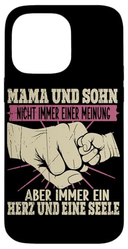 Mama Und Sohn Nicht Immer Einer Meinung Immer Herz Und Seele Hülle für iPhone 14 Pro Max von Stolze Mama Liebevoller Sohn Mama Mommy Mutter