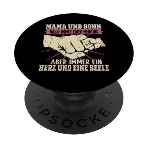 Mama Und Sohn Nicht Immer Einer Meinung Immer Herz Und Seele PopSockets Klebender PopGrip Mama Und Sohn Nicht Immer Einer Meinung Immer Herz Und Seele PopSockets Klebender PopGrip von Stolze Mama Liebevoller Sohn Mama Mommy Mutter