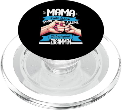 Mama Und Sohn Stark Alleine Unbesiegbar Zusammen Muttertag PopSockets PopGrip für MagSafe Mama Und Sohn Stark Alleine Unbesiegbar Zusammen Muttertag PopSockets PopGrip für MagSafe von Stolze Mama Liebevoller Sohn Mama Mommy Mutter