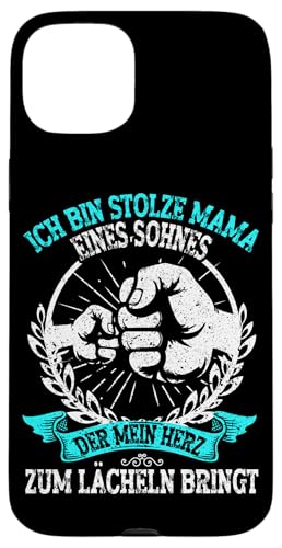 Stolze Mama Eines Sohnes Muttertag Mutter Spruch Sohn Lustig Hülle für iPhone 15 Plus von Stolze Mama Liebevoller Sohn Mama Mommy Mutter