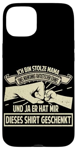 Stolze Mama Eines Sohnes Muttertag Mutter Spruch Sohn Lustig Hülle für iPhone 15 Plus Stolze Mama Eines Sohnes Muttertag Mutter Spruch Sohn Lustig Hülle für iPhone 15 Plus von Stolze Mama Liebevoller Sohn Mama Mommy Mutter