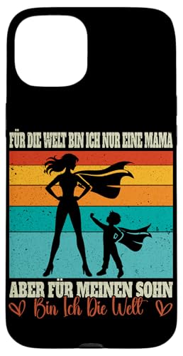 Stolze Mama Eines Sohnes Muttertag Mutter Spruch Sohn Lustig Hülle für iPhone 15 Plus von Stolze Mama Liebevoller Sohn Mama Mommy Mutter