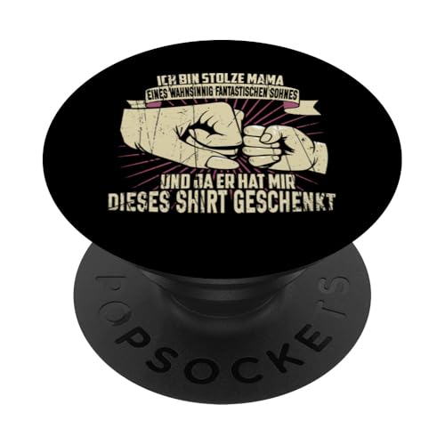 Stolze Mama Eines Sohnes Muttertag Mutter Spruch Sohn Lustig PopSockets Klebender PopGrip Stolze Mama Eines Sohnes Muttertag Mutter Spruch Sohn Lustig PopSockets Klebender PopGrip von Stolze Mama Liebevoller Sohn Mama Mommy Mutter