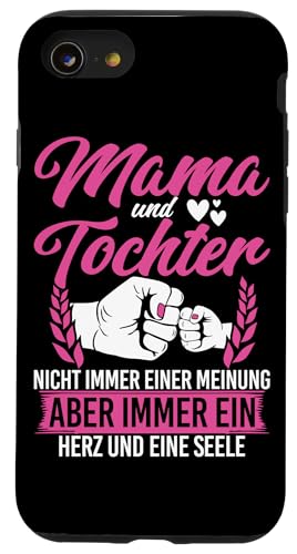 Mama Und Tochter Immer Ein Herz Und Seele Familie Mutter Hülle für iPhone SE (2020) / 7 / 8 von Stolze Mama Tochter Mami Muttertag Partnerlook