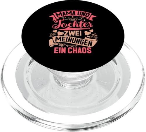 Mama & Tochter Zwei Meinungen Ein Chaos Partnerlook PopSockets PopGrip für MagSafe Mama & Tochter Zwei Meinungen Ein Chaos Partnerlook PopSockets PopGrip für MagSafe von Stolze Mama Tochter Mami Muttertag Partnerlook