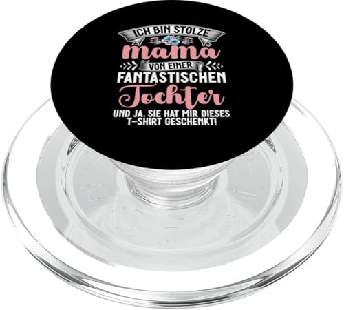 Stolze Mama Einer Tochter Mutterschaft Elternteil Mutter Mom PopSockets PopGrip für MagSafe Stolze Mama Einer Tochter Mutterschaft Elternteil Mutter Mom PopSockets PopGrip für MagSafe von Stolze Mama Tochter Mami Muttertag Partnerlook