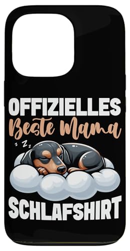 Offizielles Beste Mama Schlafshirt Dackel Muttertag Hülle für iPhone 13 Pro von Stolze Schlafende Mama Liebevolle Mami Mutter