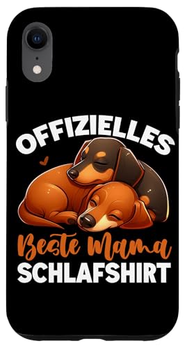 Offizielles Beste Mama Schlafshirt Dackel Muttertag Hülle für iPhone XR von Stolze Schlafende Mama Liebevolle Mami Mutter