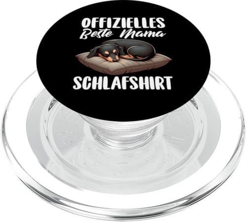 Offizielles Beste Mama Schlafshirt Dackel Muttertag PopSockets PopGrip für MagSafe Offizielles Beste Mama Schlafshirt Dackel Muttertag PopSockets PopGrip für MagSafe von Stolze Schlafende Mama Liebevolle Mami Mutter