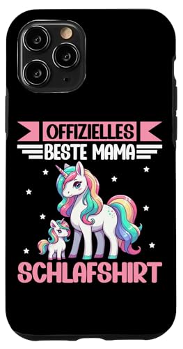 Offizielles Beste Mama Schlafshirt Einhorn Muttertag Unicorn Hülle für iPhone 11 Pro von Stolze Schlafende Mama Liebevolle Mami Mutter