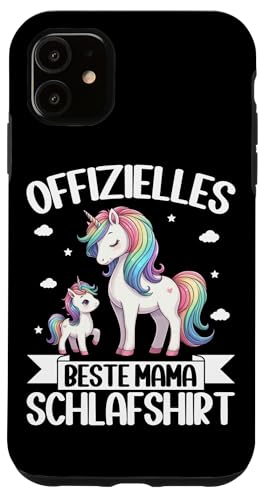Offizielles Beste Mama Schlafshirt Einhorn Muttertag Unicorn Hülle für iPhone 11 Offizielles Beste Mama Schlafshirt Einhorn Muttertag Unicorn Hülle für iPhone 11 von Stolze Schlafende Mama Liebevolle Mami Mutter