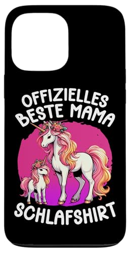 Offizielles Beste Mama Schlafshirt Einhorn Muttertag Unicorn Hülle für iPhone 13 Pro Max Offizielles Beste Mama Schlafshirt Einhorn Muttertag Unicorn Hülle für iPhone 13 Pro Max von Stolze Schlafende Mama Liebevolle Mami Mutter