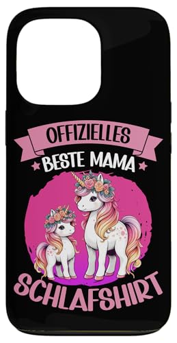 Offizielles Beste Mama Schlafshirt Einhorn Muttertag Unicorn Hülle für iPhone 13 Pro von Stolze Schlafende Mama Liebevolle Mami Mutter