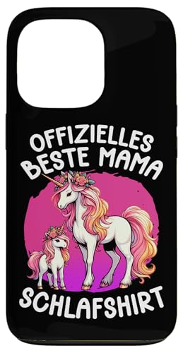 Offizielles Beste Mama Schlafshirt Einhorn Muttertag Unicorn Hülle für iPhone 13 Pro von Stolze Schlafende Mama Liebevolle Mami Mutter