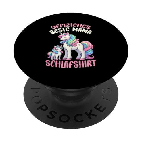 Offizielles Beste Mama Schlafshirt Einhorn Muttertag Unicorn PopSockets Klebender PopGrip Offizielles Beste Mama Schlafshirt Einhorn Muttertag Unicorn PopSockets Klebender PopGrip von Stolze Schlafende Mama Liebevolle Mami Mutter