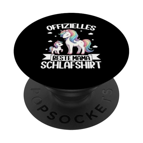Offizielles Beste Mama Schlafshirt Einhorn Muttertag Unicorn PopSockets Klebender PopGrip Offizielles Beste Mama Schlafshirt Einhorn Muttertag Unicorn PopSockets Klebender PopGrip von Stolze Schlafende Mama Liebevolle Mami Mutter