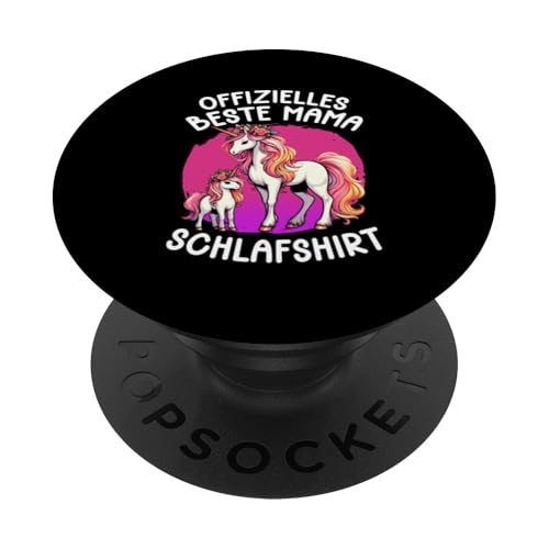 Offizielles Beste Mama Schlafshirt Einhorn Muttertag Unicorn PopSockets Klebender PopGrip Offizielles Beste Mama Schlafshirt Einhorn Muttertag Unicorn PopSockets Klebender PopGrip von Stolze Schlafende Mama Liebevolle Mami Mutter