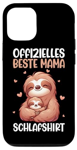 Offizielles Beste Mama Schlafshirt Faultier Muttertag Sloth Hülle für iPhone 12/12 Pro von Stolze Schlafende Mama Liebevolle Mami Mutter