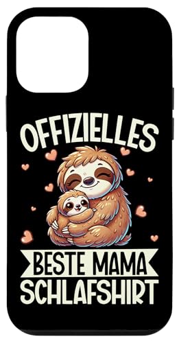 Offizielles Beste Mama Schlafshirt Faultier Muttertag Sloth Hülle für iPhone 12 mini von Stolze Schlafende Mama Liebevolle Mami Mutter
