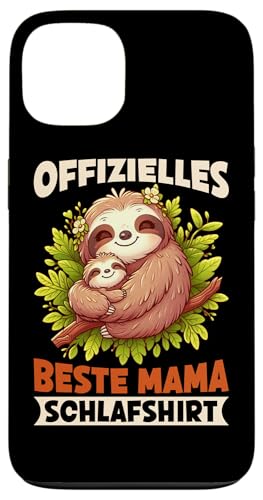 Offizielles Beste Mama Schlafshirt Faultier Muttertag Sloth Hülle für iPhone 13 von Stolze Schlafende Mama Liebevolle Mami Mutter