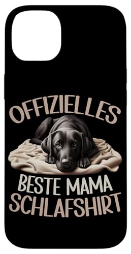 Offizielles Beste Mama Schlafshirt Labrador Muttertag Hund Hülle für iPhone 14 Plus von Stolze Schlafende Mama Liebevolle Mami Mutter