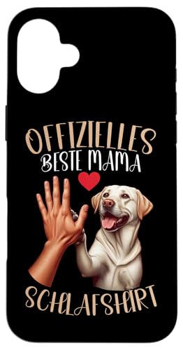 Offizielles Beste Mama Schlafshirt Labrador Muttertag Hund Hülle für iPhone 16 Plus von Stolze Schlafende Mama Liebevolle Mami Mutter