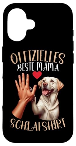 Offizielles Beste Mama Schlafshirt Labrador Muttertag Hund Hülle für iPhone 16 von Stolze Schlafende Mama Liebevolle Mami Mutter