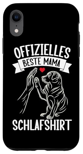 Offizielles Beste Mama Schlafshirt Labrador Muttertag Hund Hülle für iPhone XR von Stolze Schlafende Mama Liebevolle Mami Mutter